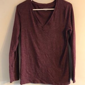 Merona woman’s long sleeve wine colored size L